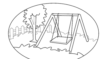 Park Colouring Page | Free Colouring Book for Children