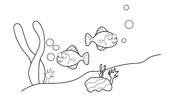 Ocean Coloring Picture | Free Colouring Book for Children