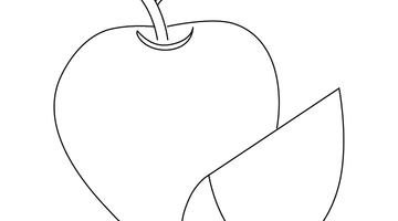 PRINTABLE APPLE COLOURING PAGE | Free Colouring Book for Children