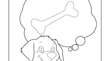 Dog Colouring Sheet | Free Colouring Book for Children