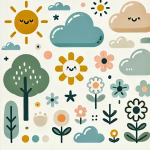 Free nature poster collection for children aged 0 to 10 available for download and print.