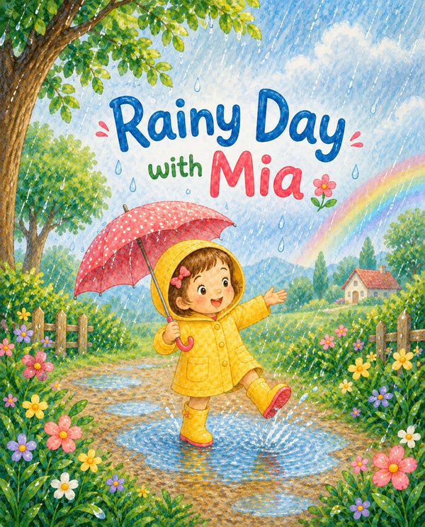 RAINY DAY WITH MIA | Free Children Book from Monkey Pen