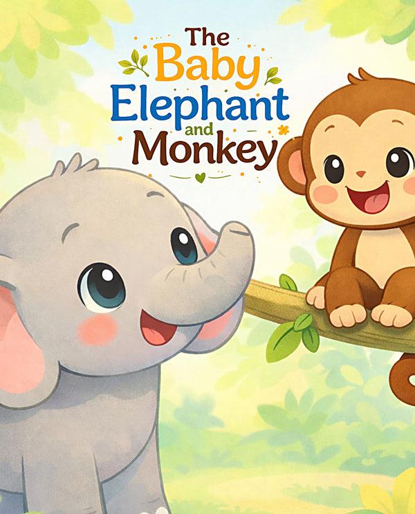 THE BABY ELEPHANT AND THE MONKEY | Free Children Book from Monkey Pen