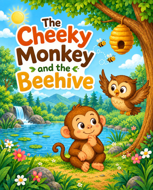 THE CHEEKY MONKEY AND THE BEEHIVE | Free Children Book from Monkey Pen
