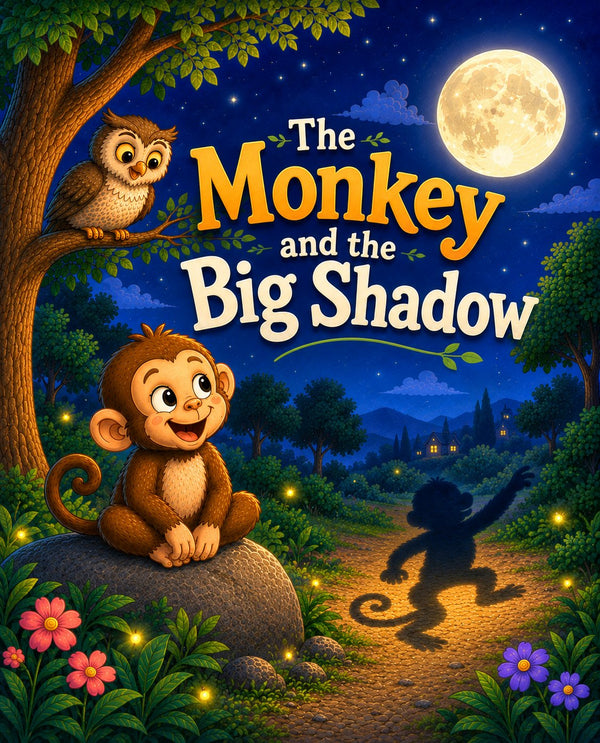 THE MONKEY AND THE BIG SHADOW | Free Children Book from Monkey Pen