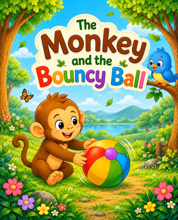 THE MONKEY AND THE BOUNCY BALL | Free Children Book from Monkey Pen