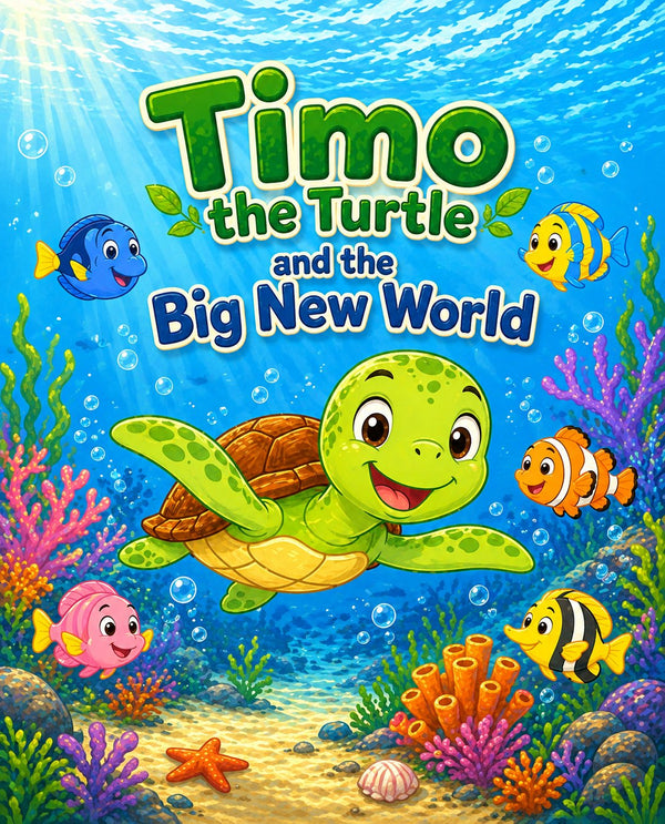 TIMO THE TURTLE AND THE BIG NEW WORLD | Free Children Book from Monkey Pen