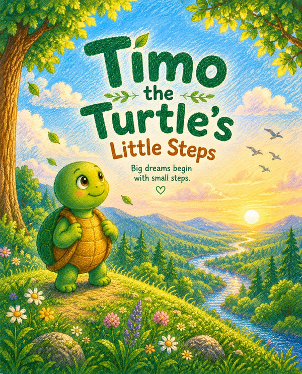TIMO THE TURTLE'S LITTLE STEPS | Free Children Book from Monkey Pen