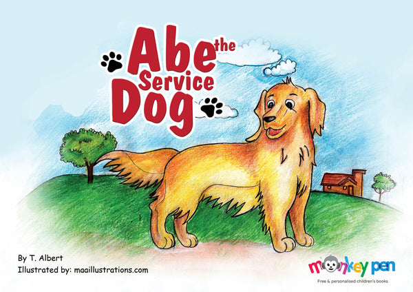 Abe the Service Dog - Free Children's Story book Coverpage