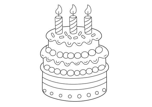 Birthday Party Coloring Book – PDF