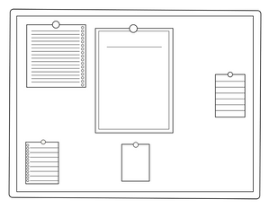 Classroom Bulletin Board coloring page – educational printable for children