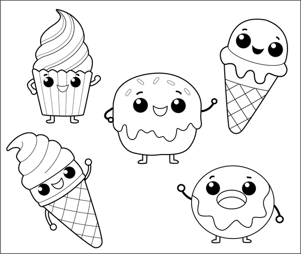 Free Kawaii Coloring Book PDF