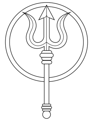 Trishul coloring page – fun and educational printable for children