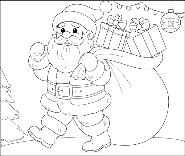 Free Christmas Coloring Book PDF