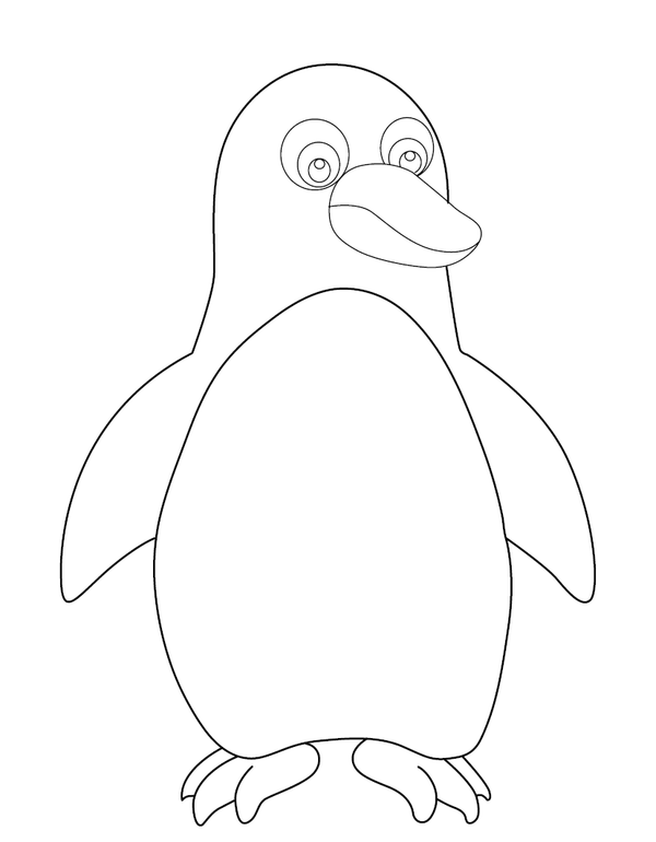 Printable Penguin Coloring Page – fun and educational printable for children