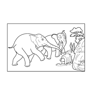 Elephant Coloring Sheet