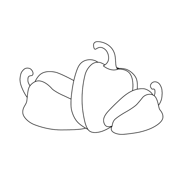 Bell Pepper Coloring page – fun and educational printable for children