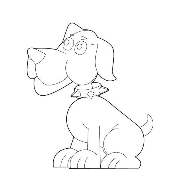 Dog coloring page – fun and educational printable for children