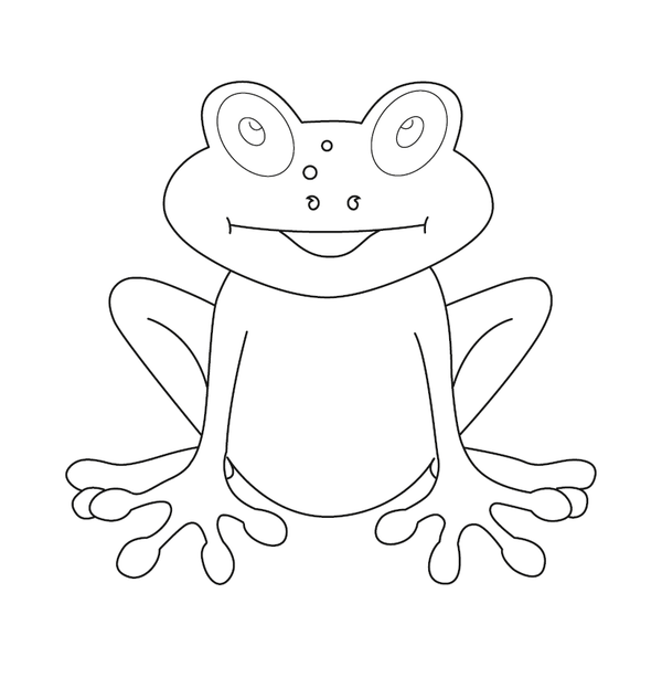 Frog Coloring page – fun and educational printable for children