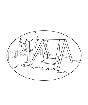 Park Coloring Picture
