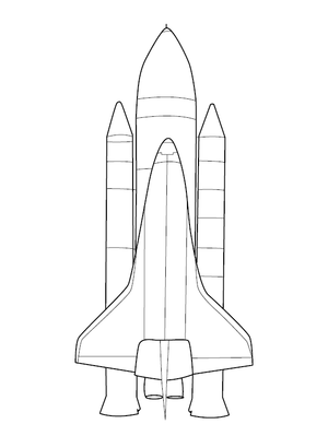 Rocket Coloring Image