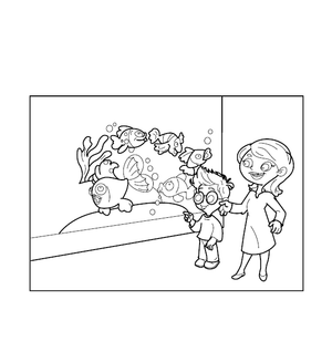 Aquarium Coloring Page