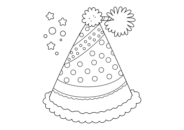 Birthday Party Coloring Book – PDF