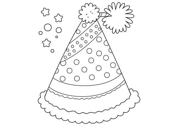 Cap coloring page – fun and educational printable for children