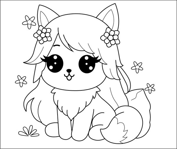 Free Kawaii Coloring Book PDF