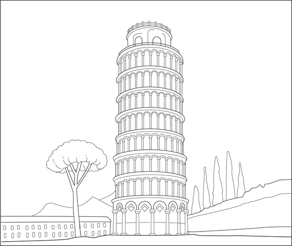 Italy Coloring Book – Instant Download