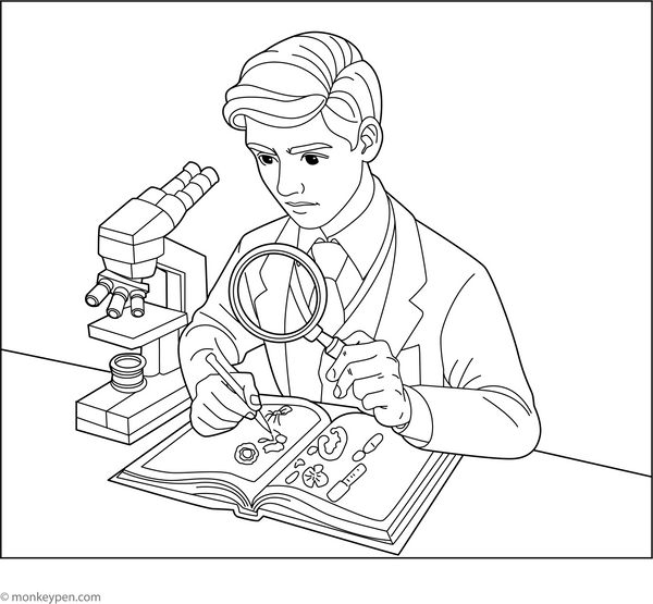Science Coloring Book - Printable PDF