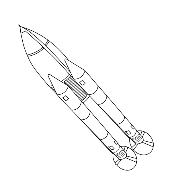 Rocket technological coloring page – fun and educational printable for children