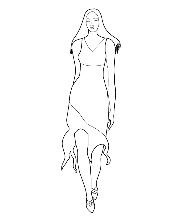 Fashionable lady Coloring page – fun and educational printable for children