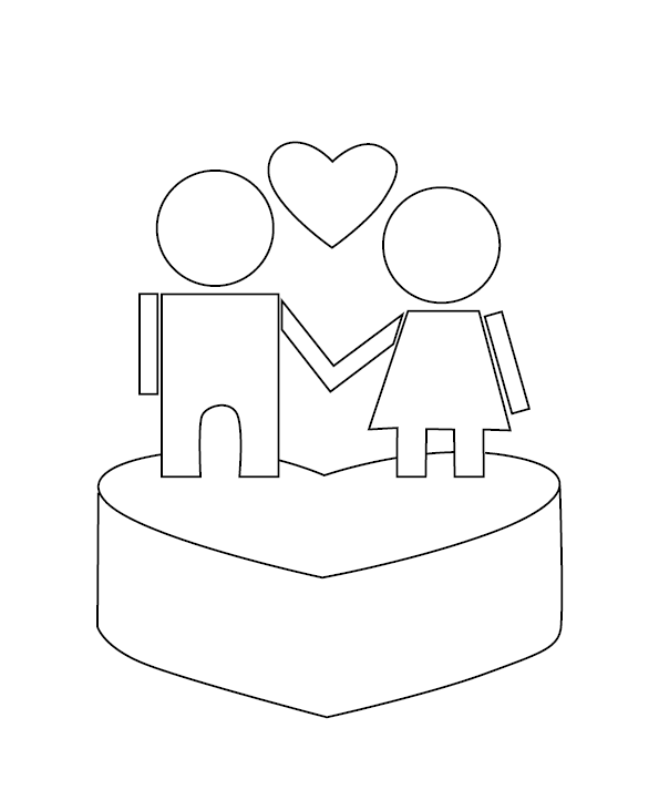 Free Printable Love Coloring Image