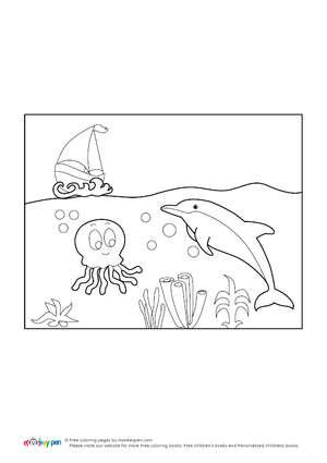 Under the Sea Coloring Image