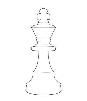 Chess Coin Coloring page – fun and educational printable for children
