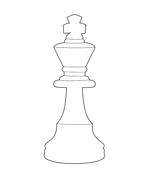 Chess Coin Coloring page – fun and educational printable for children