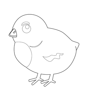 Chicken Coloring Page  – fun and educational printable for children