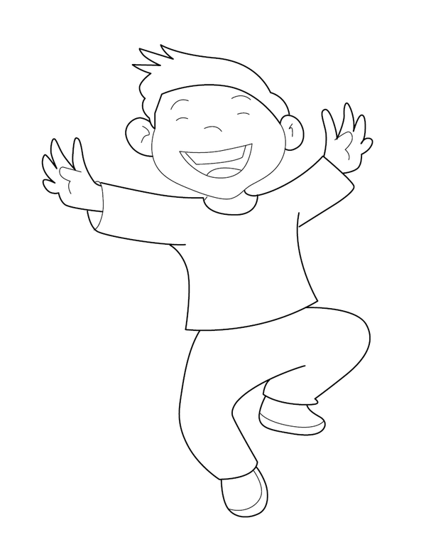 Action Words Coloring Book – PDF