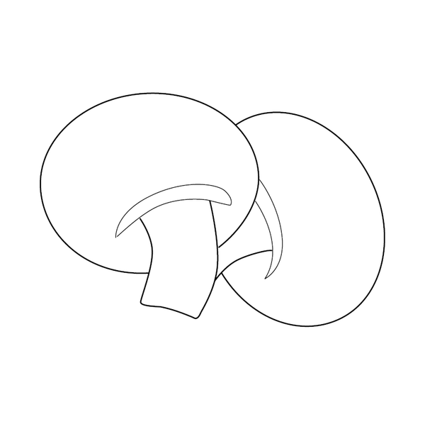 Mushroom Coloring page – fun and educational printable for children