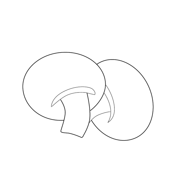 Mushroom Coloring page – fun and educational printable for children