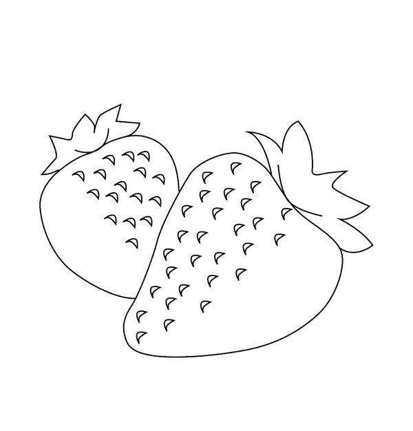 Strawberry coloring page – fun and educational printable for children