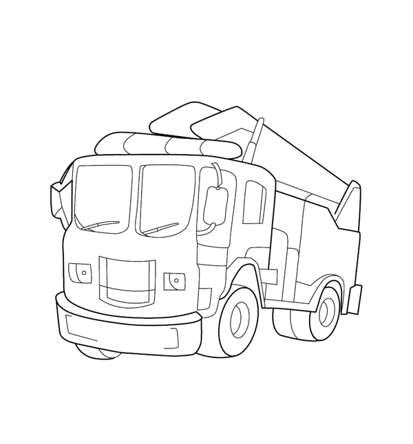 Trucks and Cars Coloring Book – Printable PDF