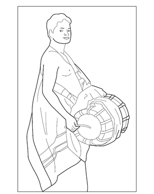 Chenda Melam Coloring Picture