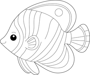 Butterfly fish coloring page – fun and educational printable for children