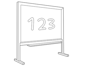 Blackboard 480X480 coloring page – fun and educational printable for children