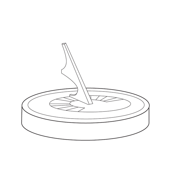 Sun dial Coloring page – fun and educational printable for children