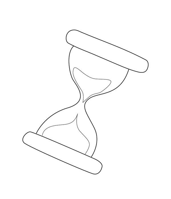 Hour glass Coloring page – fun and educational printable for children