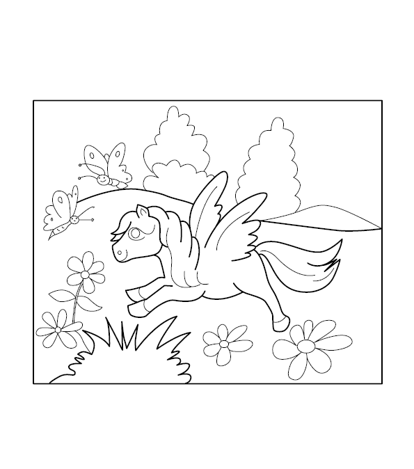 Pony Coloring Picture