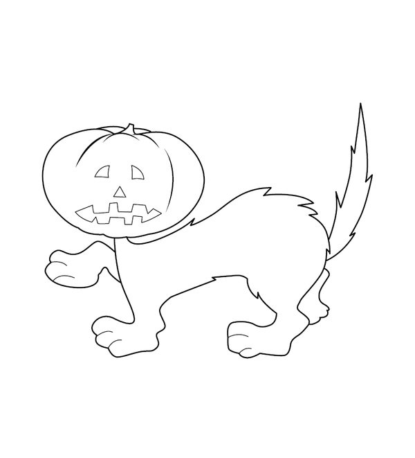 Halloween Coloring Picture for Kids